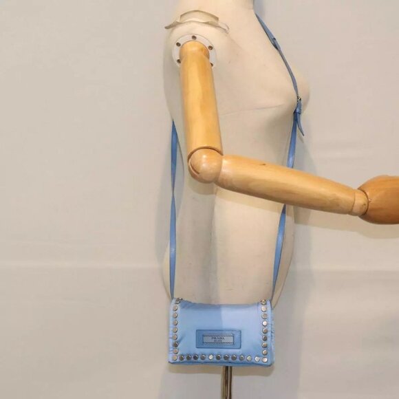 PRADA Shoulder Bag Nylon Blue Auth 89790 - Picture 15 of 16